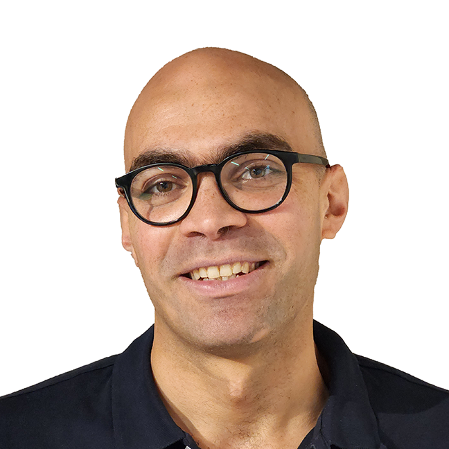 headshot of a man on a white background