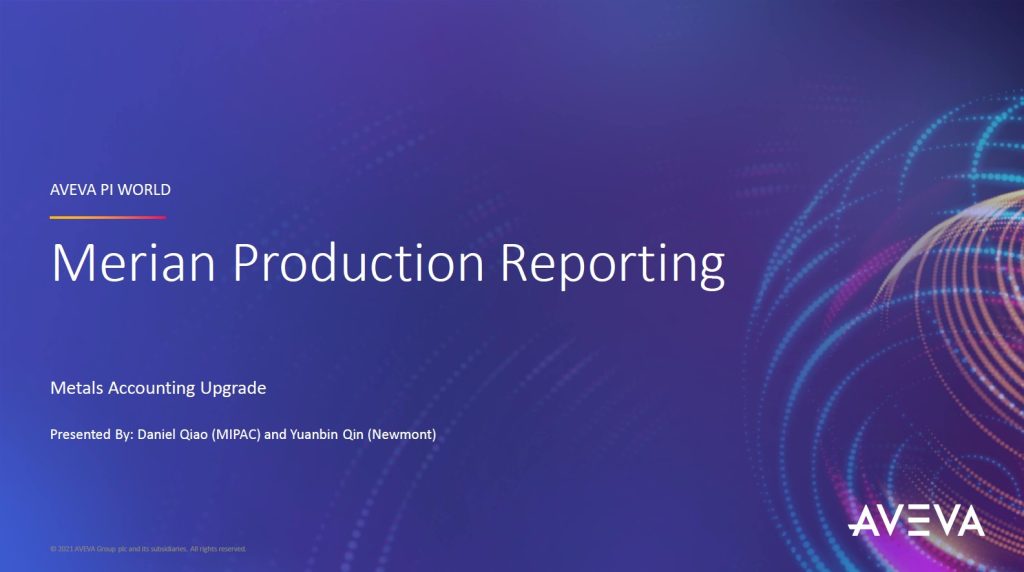 merian production reporting cover