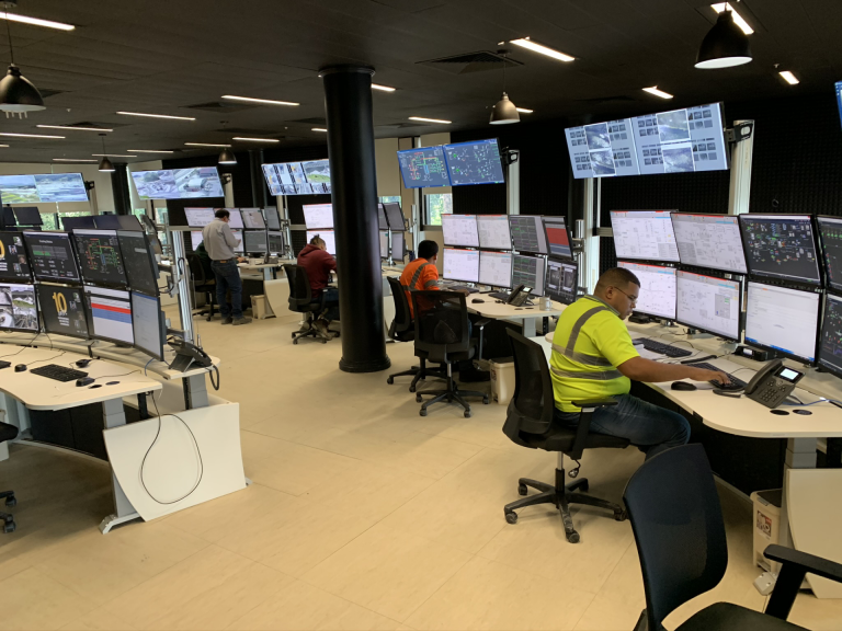 engineers in a control room