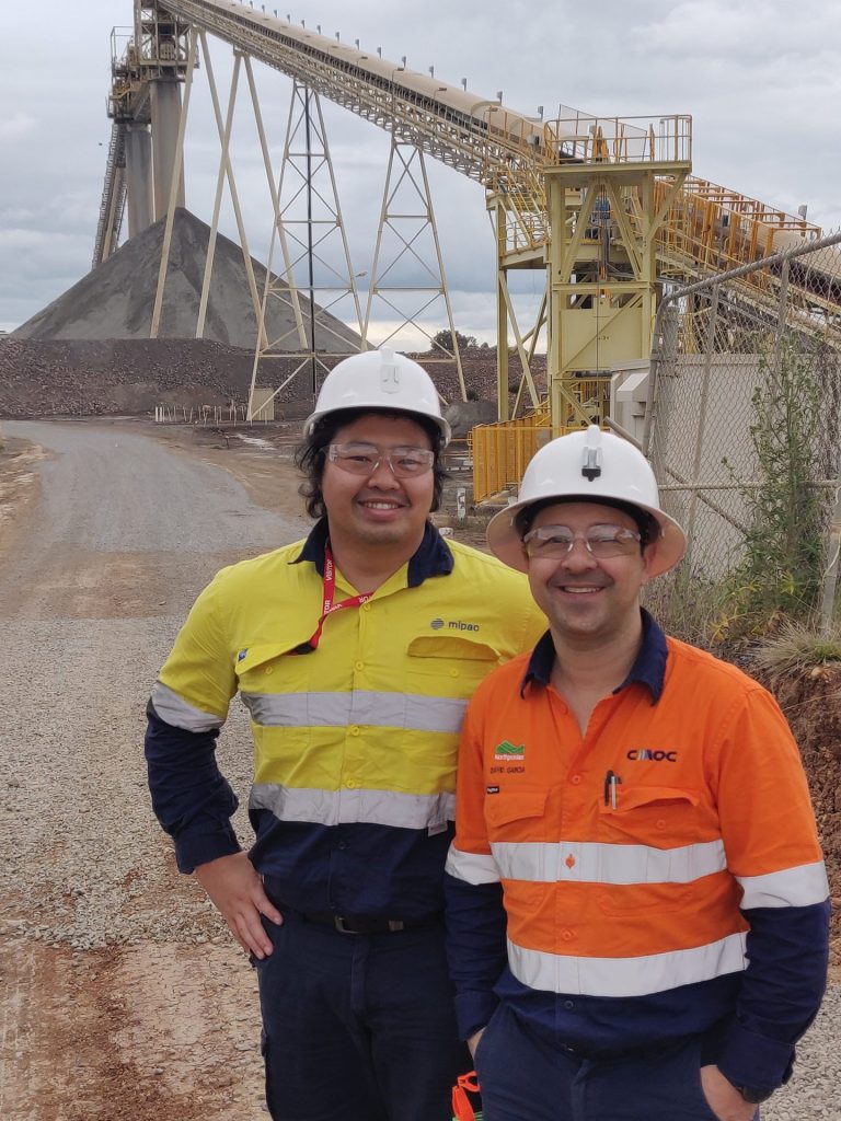 Mipac engineer on site at Northparkes Mine